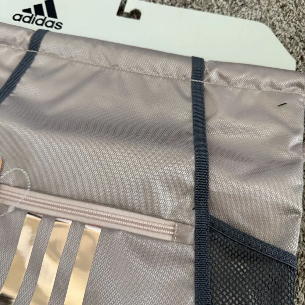 NWT! Adidas gym bag drawstring backpack rose pink training - Picture 4 of 7